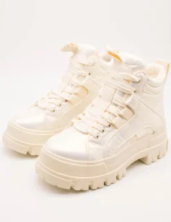 Botín Buffalo B240001622500 Aspha White de Mujer