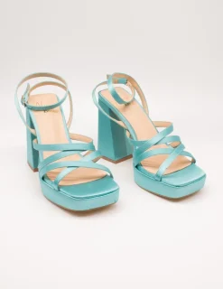 Sandalia Alma Blue V23BL1071 Satin Turquoise de Mujer