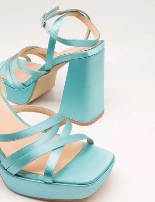 Sandalia Alma Blue V23BL1071 Satin Turquoise de Mujer