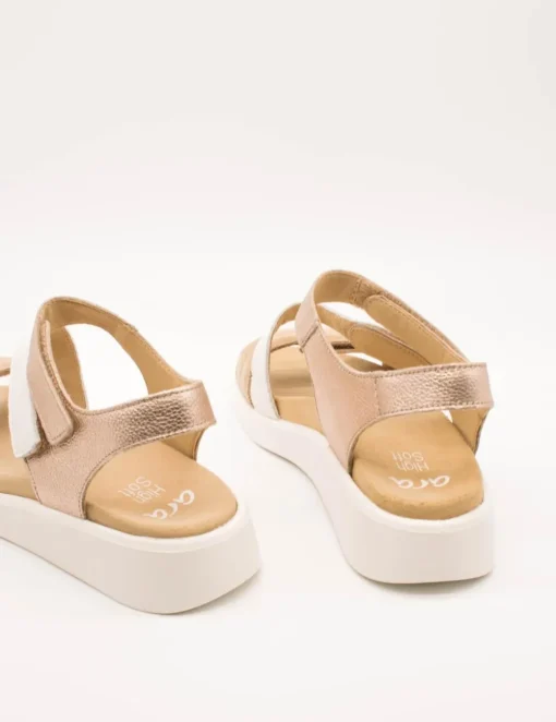 Sandalia Ara 12-21407-11 Sand Weiss Platin de Mujer