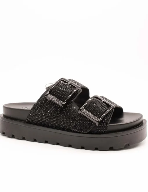 Sandalia Buffalo 1602283 Raya Ari Black de Mujer