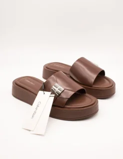 Sandalia Calvin Klein HW02368-GTW Chocolate de Mujer