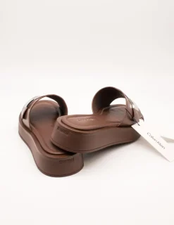 Sandalia Calvin Klein HW02368-GTW Chocolate de Mujer