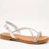 Sandalia Carla Tortosa 11569 Cristal Plata de Mujer