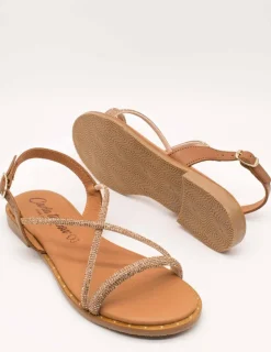Sandalia Carla Tortosa 11569 Cristal Bronce de Mujer