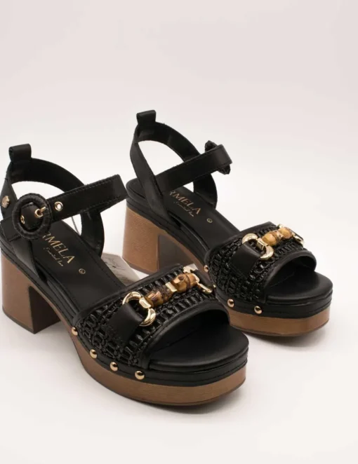 Sandalia Carmela 162367-02 Negro de Mujer