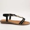 Sandalia Exé 8013-7 Strass Black de Mujer