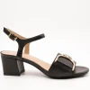 Sandalia Geox D35RNB 000TU C9997 New Eraklia Negro de Mujer