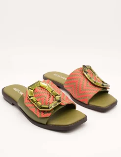 Sandalia Noa Harmon 009984-0M33 Squash Multi Kaki de Mujer