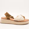 Sandalia Pepe Jeans PLS90690-803 Kate Off White de Mujer