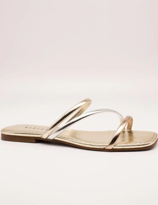 Sandalia Tiziana 1101 Combi-platino de Mujer