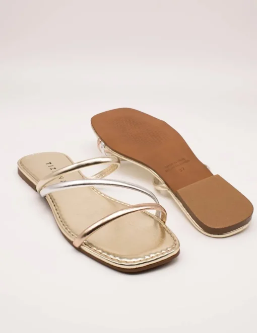 Sandalia Tiziana 1101 Combi-platino de Mujer