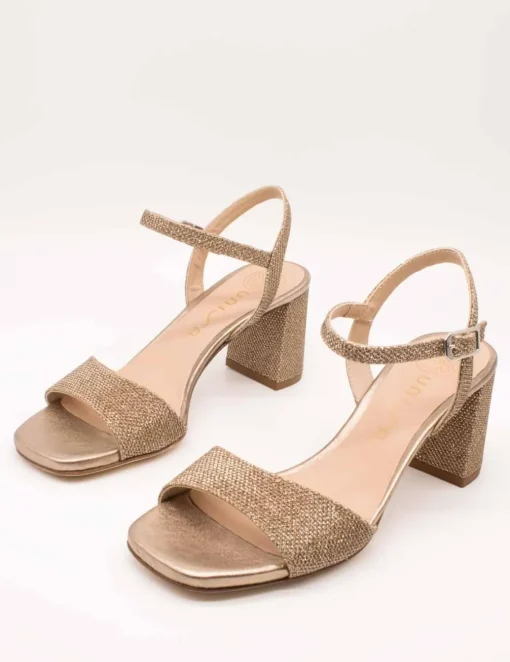 Sandalia Unisa Moraty Mumm Dorado de Mujer
