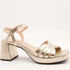 Sandalia Wonders G-6810 Soft Dorada de Mujer