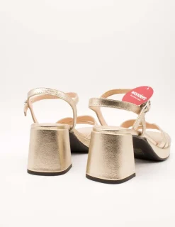 Sandalia Wonders G-6810 Soft Dorada de Mujer