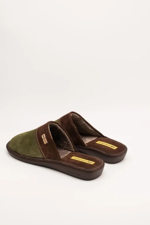 Zapatilla Nordika´s 1628 afelpado musgo/moka de hombre