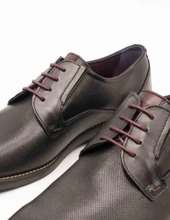 Zapato Fluchos F1631 Piel Memory Negro de Hombre