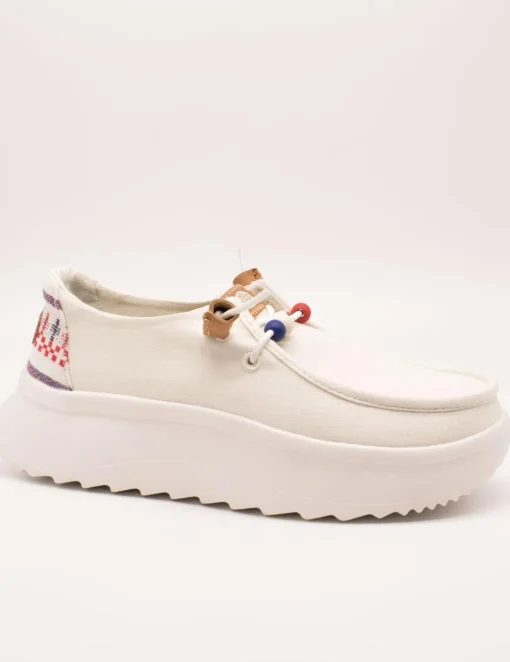 Zapato Hey Dude Wendy Peak White de Mujer