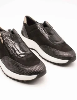 Zapato 24HRS 26267 Combi Negro de Mujer